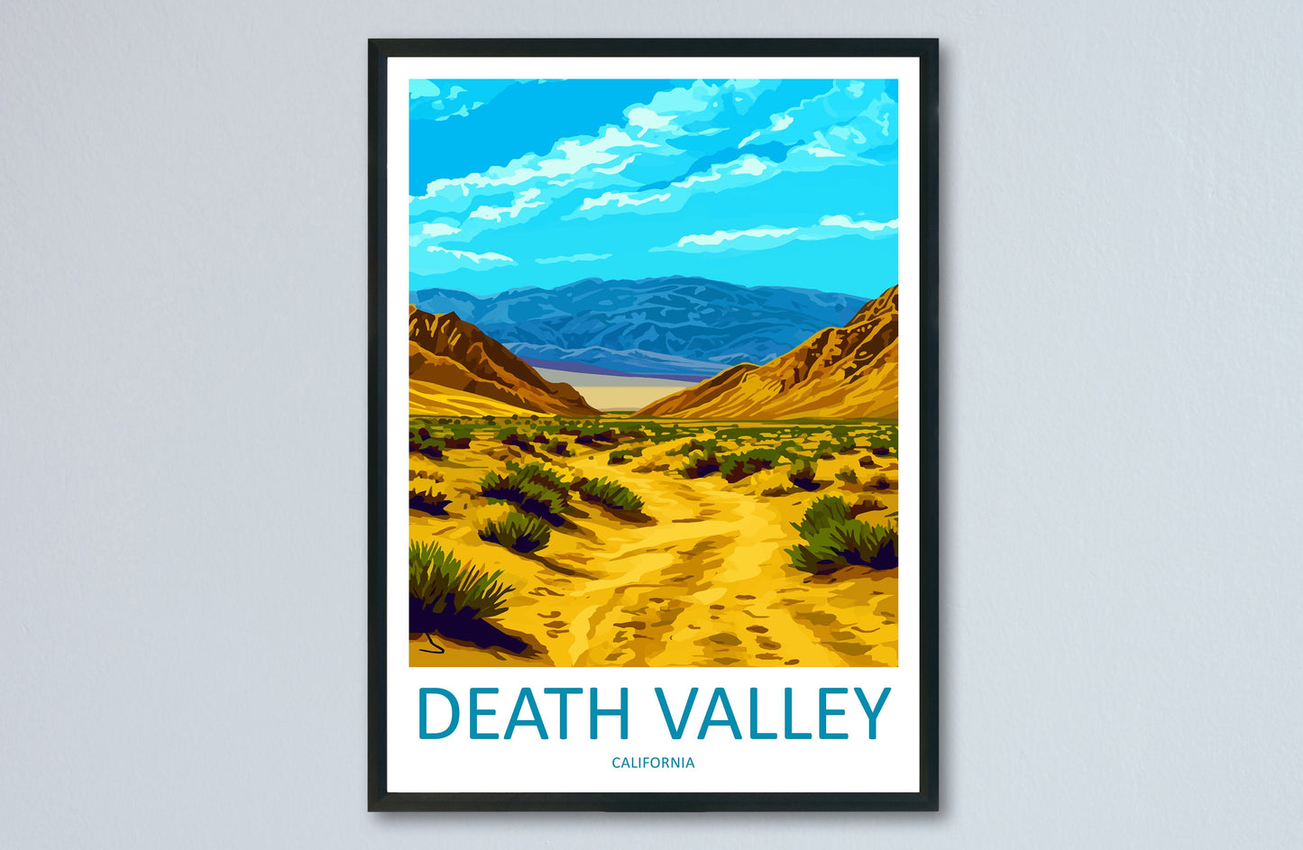 Death Valley National Park Travel Print Wall Art Death Valley Wall Hanging Home Décor Death Valley Gift Art Lovers California Art Lover Gift