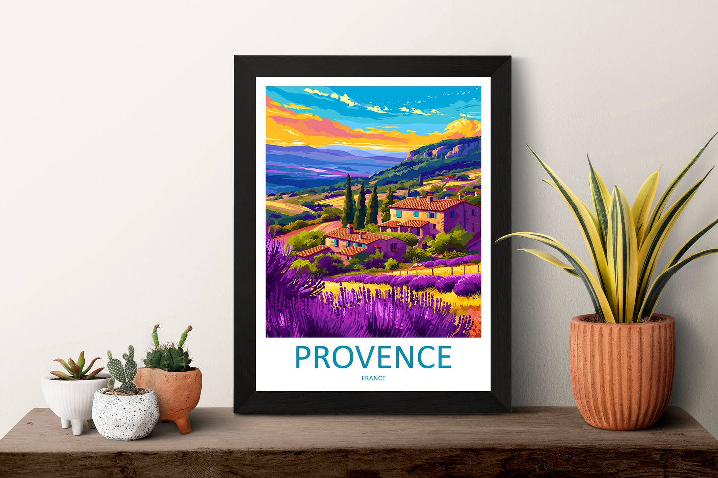 Provence Travel Print Wall Art Provence Wall Hanging Home Décor Provence Gift Art Lovers France Art Lover Gift Provence Art Provence Art