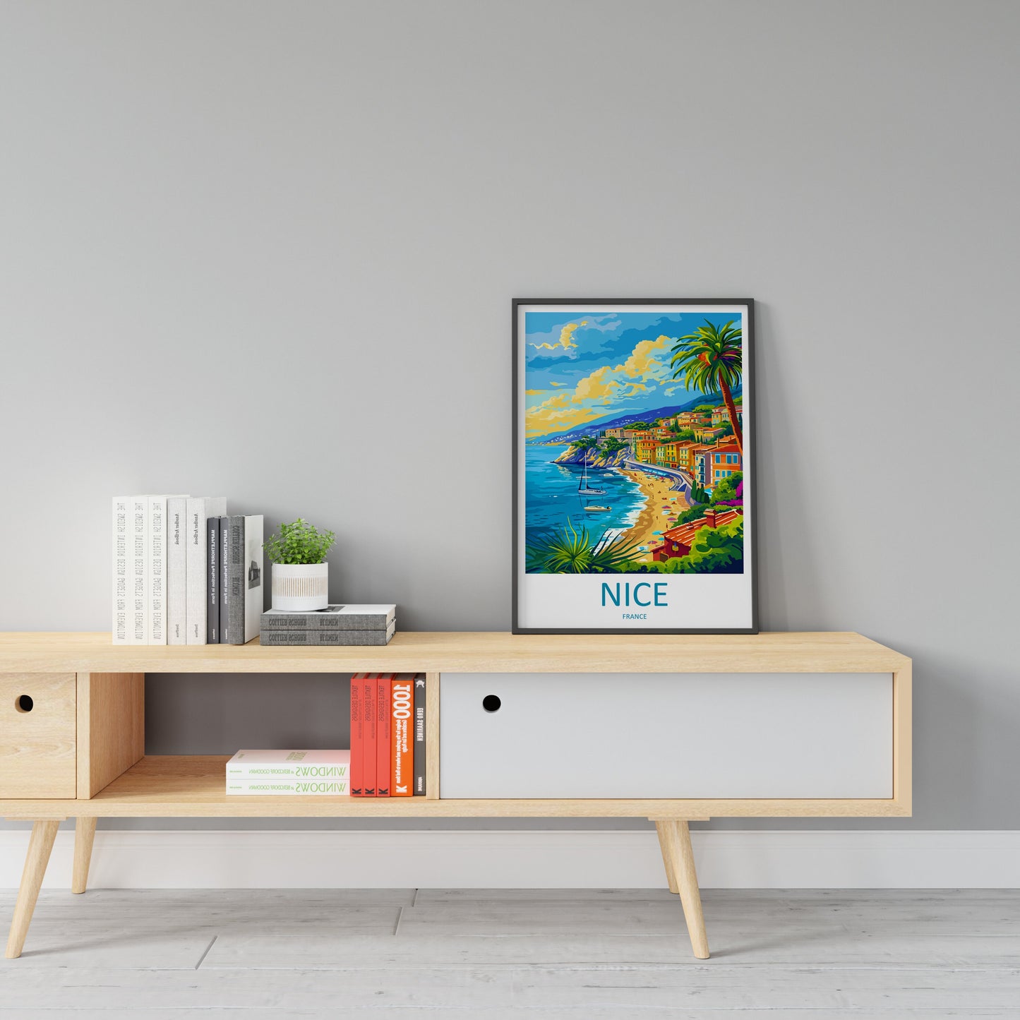 Nice France Print Nice France Home Decor Cityscape Art Print Nice France Wall Art for Travel Enthusiast Gift Wall Hanging Nice France Poster