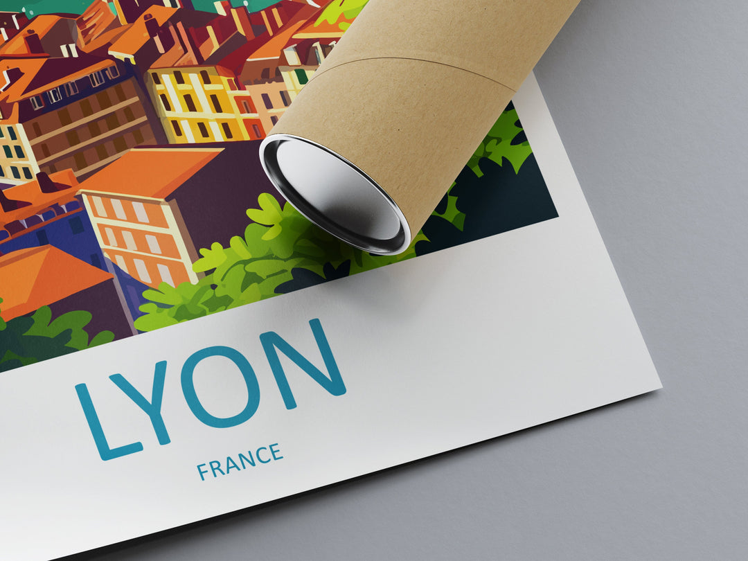 Lyon Print Lyon Wall Art for Travel Enthusiast Gift Wall Hanging Lyon France Home Decor Hanging Lyon Travel Print Wall Poster Lyon Decor Art