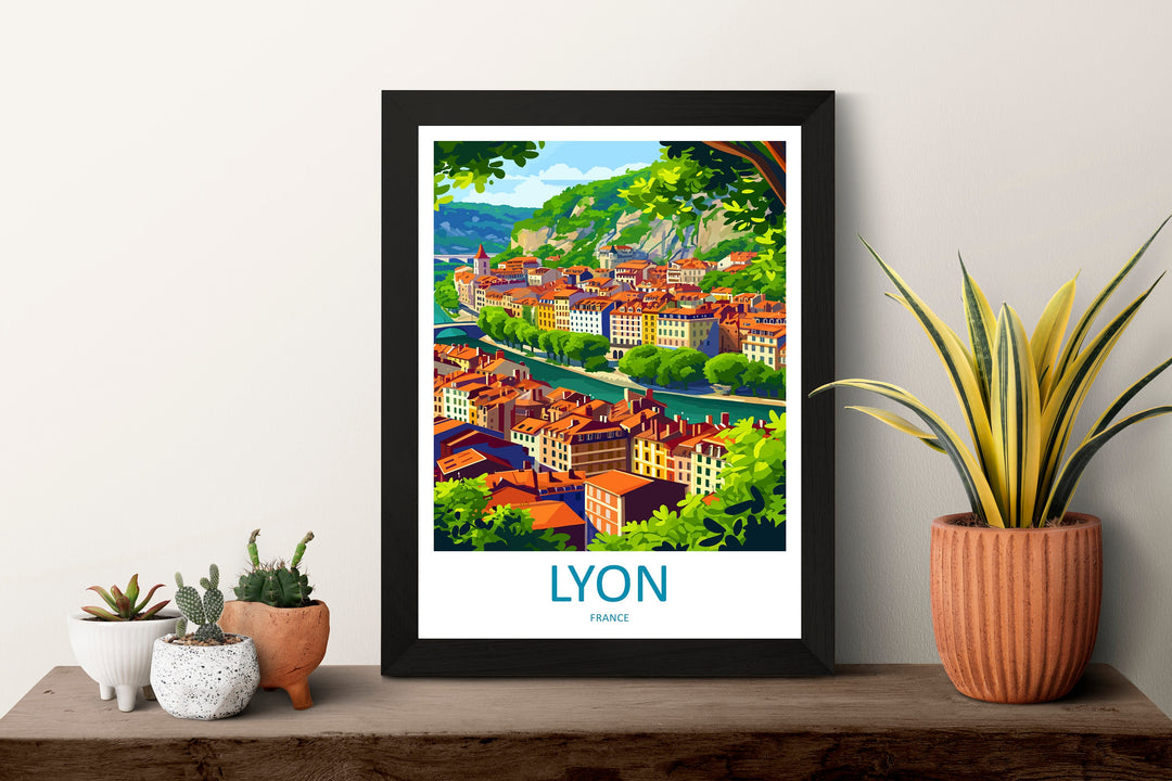 Lyon Print Lyon Wall Art for Travel Enthusiast Gift Wall Hanging Lyon France Home Decor Hanging Lyon Travel Print Wall Poster Lyon Decor Art
