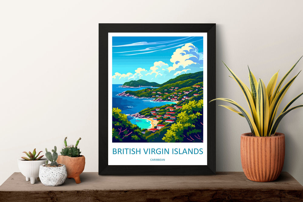 British Virgin Islands Travel Print Wall Art British Virgin Islands Wall Hanging Home Décor British Virgin Islands Gift Art Lovers Wall Art