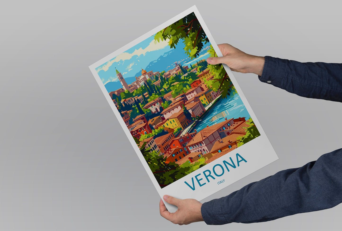 Verona Travel Print Wall Art Verona Italy Wall Hanging Home Decoration Verona Gift Art Lovers Wall Art Print Verona Italy Wall Art Poster