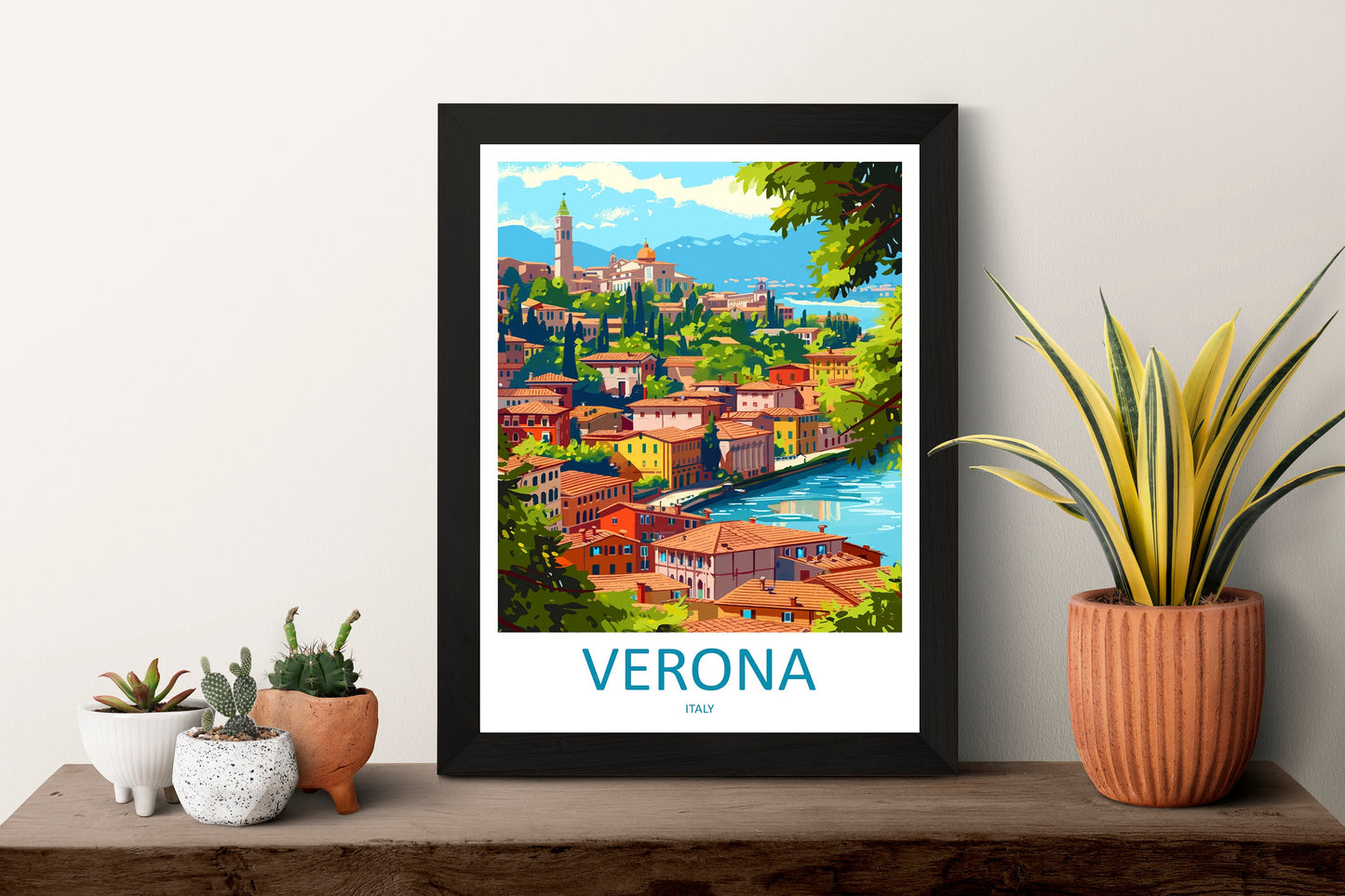 Verona Travel Print Wall Art Verona Italy Wall Hanging Home Decoration Verona Gift Art Lovers Wall Art Print Verona Italy Wall Art Poster