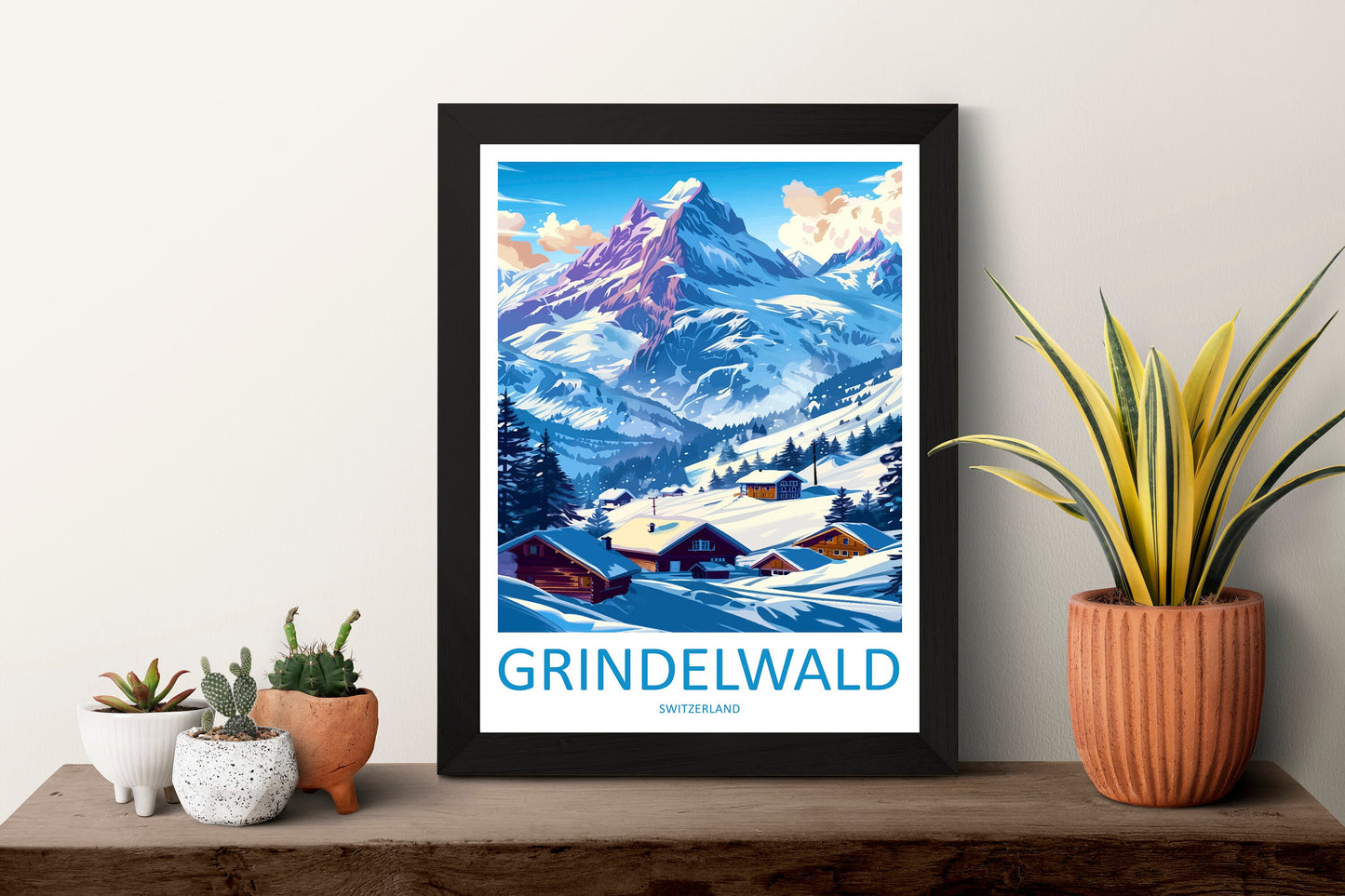 Grindelwald Print Grindelwald Home Décor Switzerland Art Print Grindelwald Wall Print For Switzerland Gift Wall Hanging Grindelwald Home Art