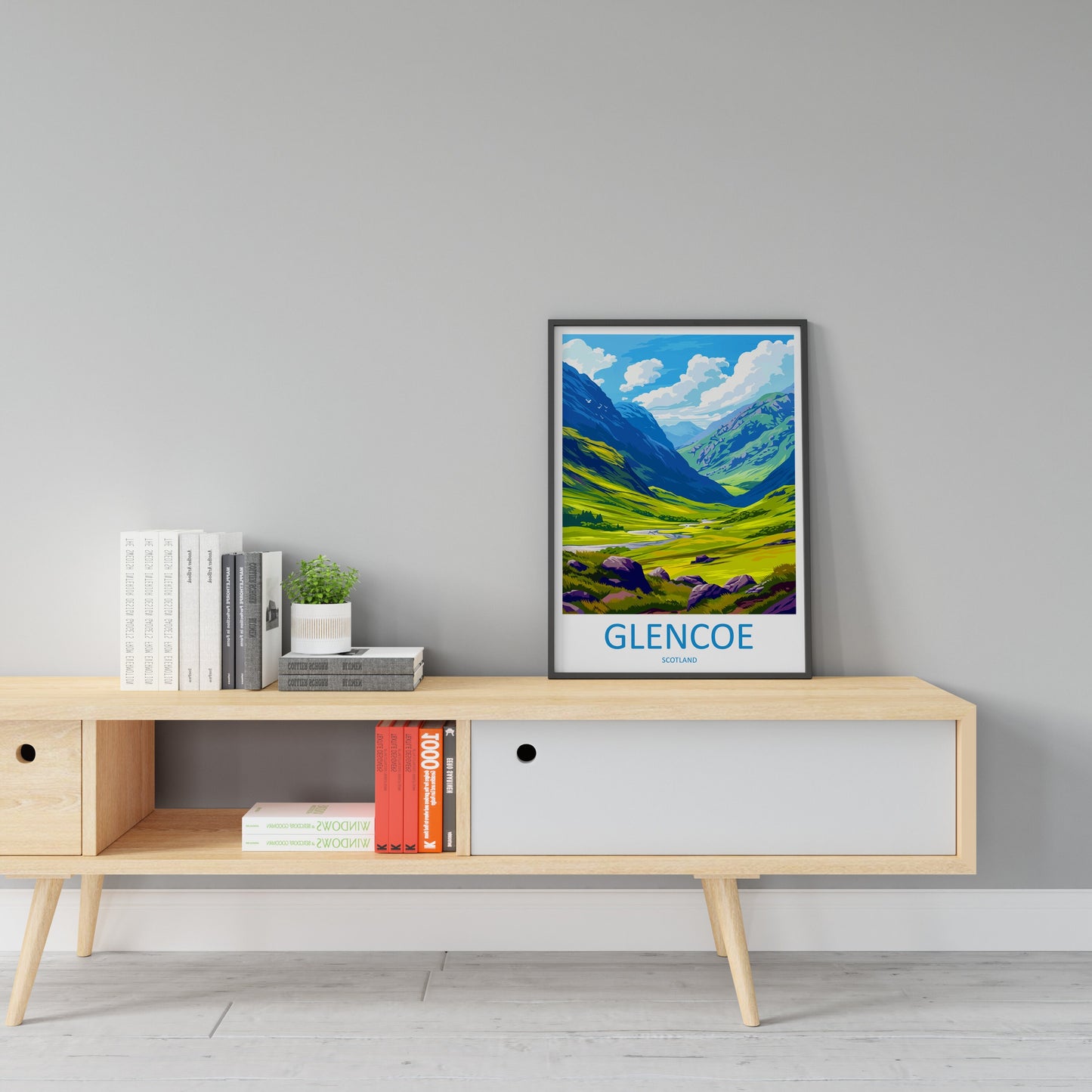 Glencoe Travel Print Wall Art Glencoe Wall Hanging Home Décor Glencoe Gift Art Lovers Scotland Art Lover Gift Glencoe Travel Artwork