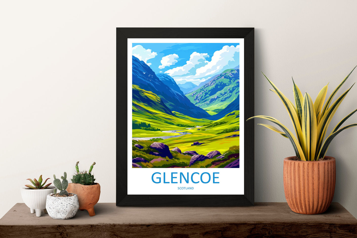 Glencoe Travel Print Wall Art Glencoe Wall Hanging Home Décor Glencoe Gift Art Lovers Scotland Art Lover Gift Glencoe Travel Artwork