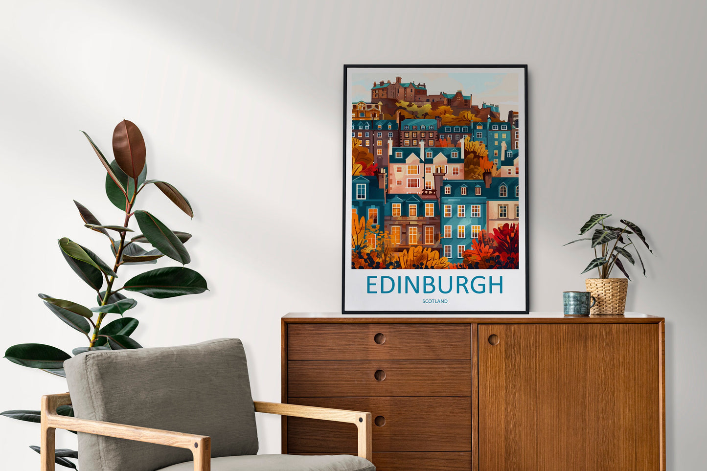 Edinburgh Cityscape Print Edinburgh Home Decor European City Art Print Edinburgh Wall Art Scotland Enthusiast Gift Wall Hanging Edinburgh