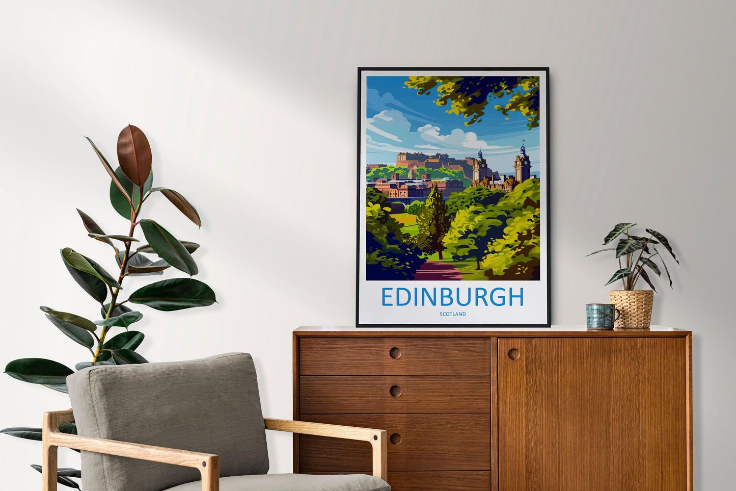 Edinburgh Cityscape Print Edinburgh Home Decor European City Art Print Edinburgh Wall Art Scotland Enthusiast Gift Wall Hanging Edinburgh