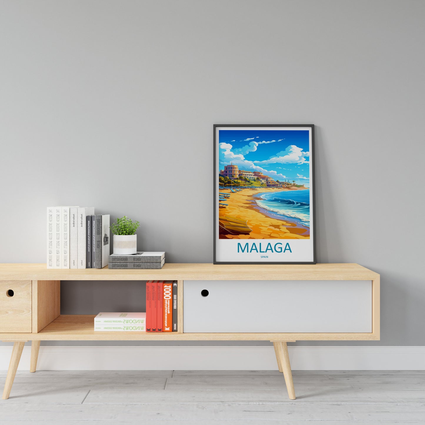 Malaga Travel Print Wall Art Malaga Wall Hanging Home Décor Malaga Gift Art Lovers Spain Art Lover Gift Malaga Wall Décor Malaga Spain Decor