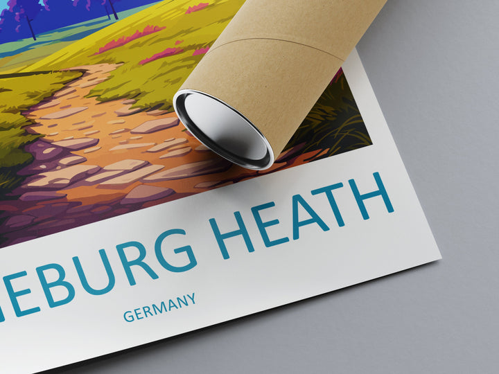 Lüneburg Heath Travel Print Lüneburg Heath Home Décor Germany Art Print Germany Lüneburg Heath Wall Print Gift for Germany Travel Posters