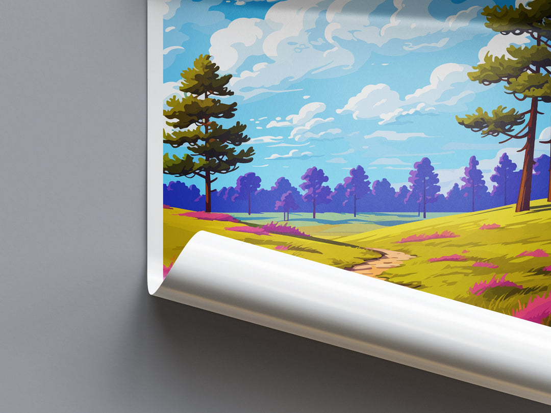 Lüneburg Heath Travel Print Lüneburg Heath Home Décor Germany Art Print Germany Lüneburg Heath Wall Print Gift for Germany Travel Posters