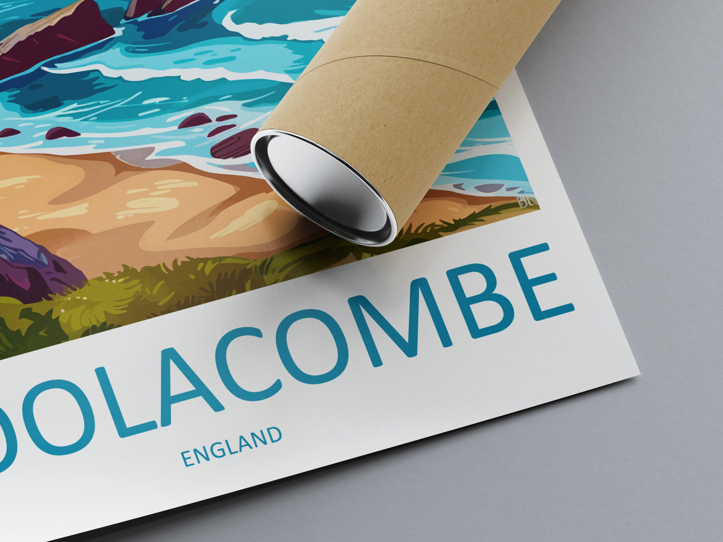 Woolacombe Travel Print Wall Art Woolacombe Wall Hanging Home Decor Woolacombe Gift Art Lovers Wall Art Devon Travel Art