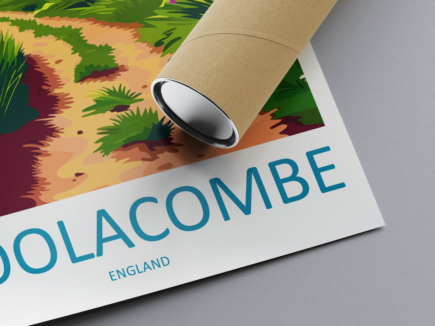 Woolacombe Travel Print Wall Art Woolacombe Wall Hanging Home Decor Woolacombe Gift Art Lovers Wall Art Devon Travel Art