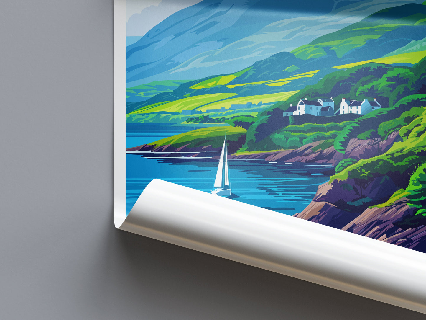Isle Of Arran Travel Print Wall Art Isle Of Arran Wall Hanging Home Décor Isle Of Arran Gift Art Lovers Scotland Art Lover Gift Isle Poster