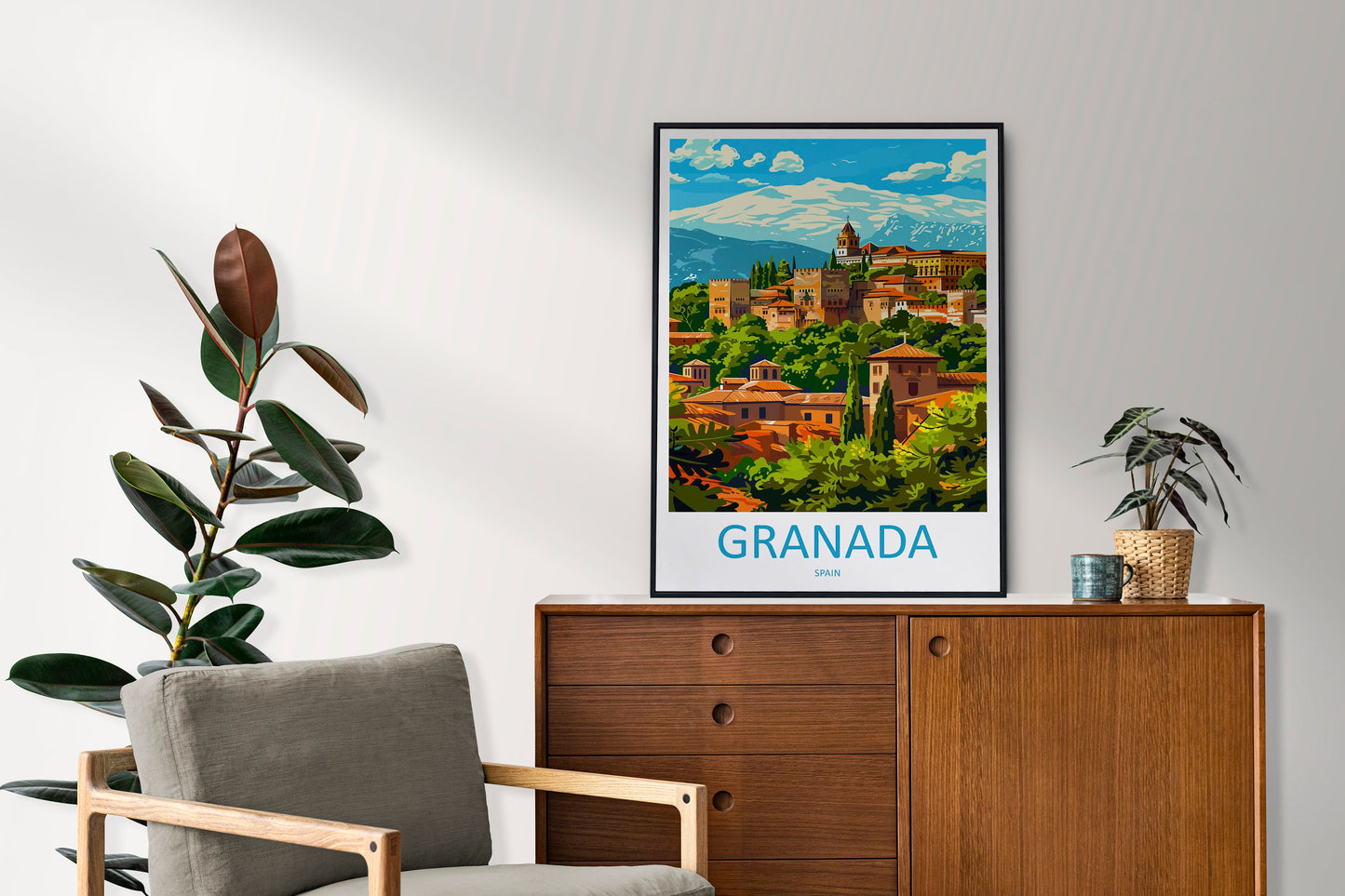 Granada Travel Print Wall Art Granada Wall Hanging Home Décor Granada Gift Art Lovers Spain Art Lover Gift Granada Wall Décor Granada Art