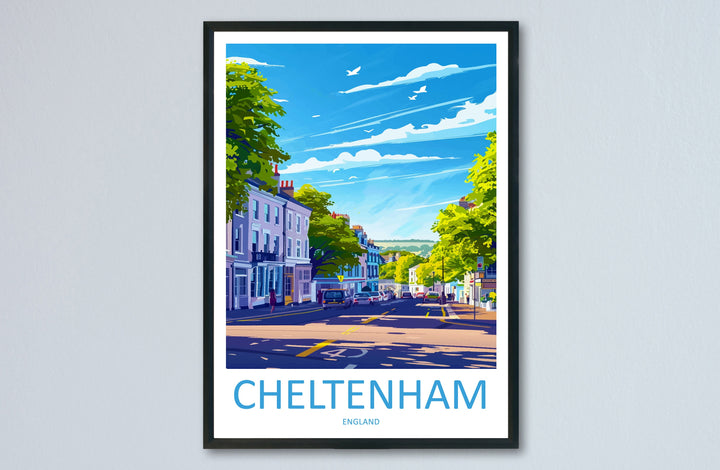 Cheltenham Travel Print Wall Art Cheltenham Wall Hanging Home Décor Cheltenham Gift Art Lovers England Art Lover Gift Cheltenham Art