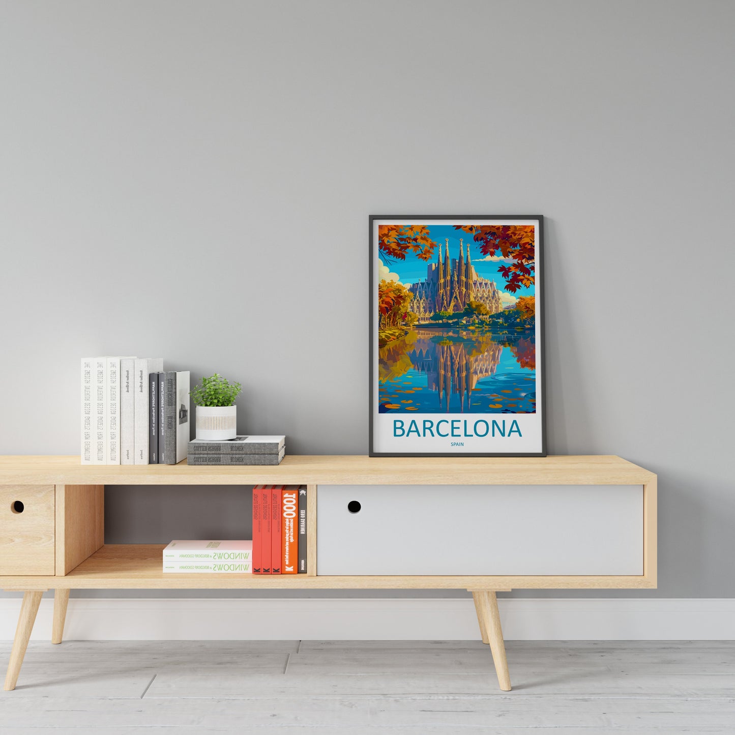 Barcelona Travel Print Wall Art Barcelona Wall Hanging Home Décor Barcelona Gift Art Lovers Spain Art Lover Gift Barcelona Print Spain Art