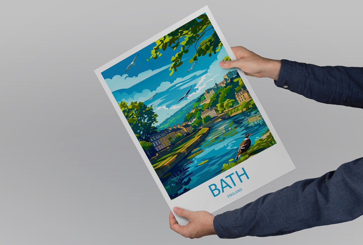 Bath Travel Print Wall Art Bath Wall Hanging Home Décor Bath Gift Art Lovers England Art Lover Gift Bath City England Travel Art Gift