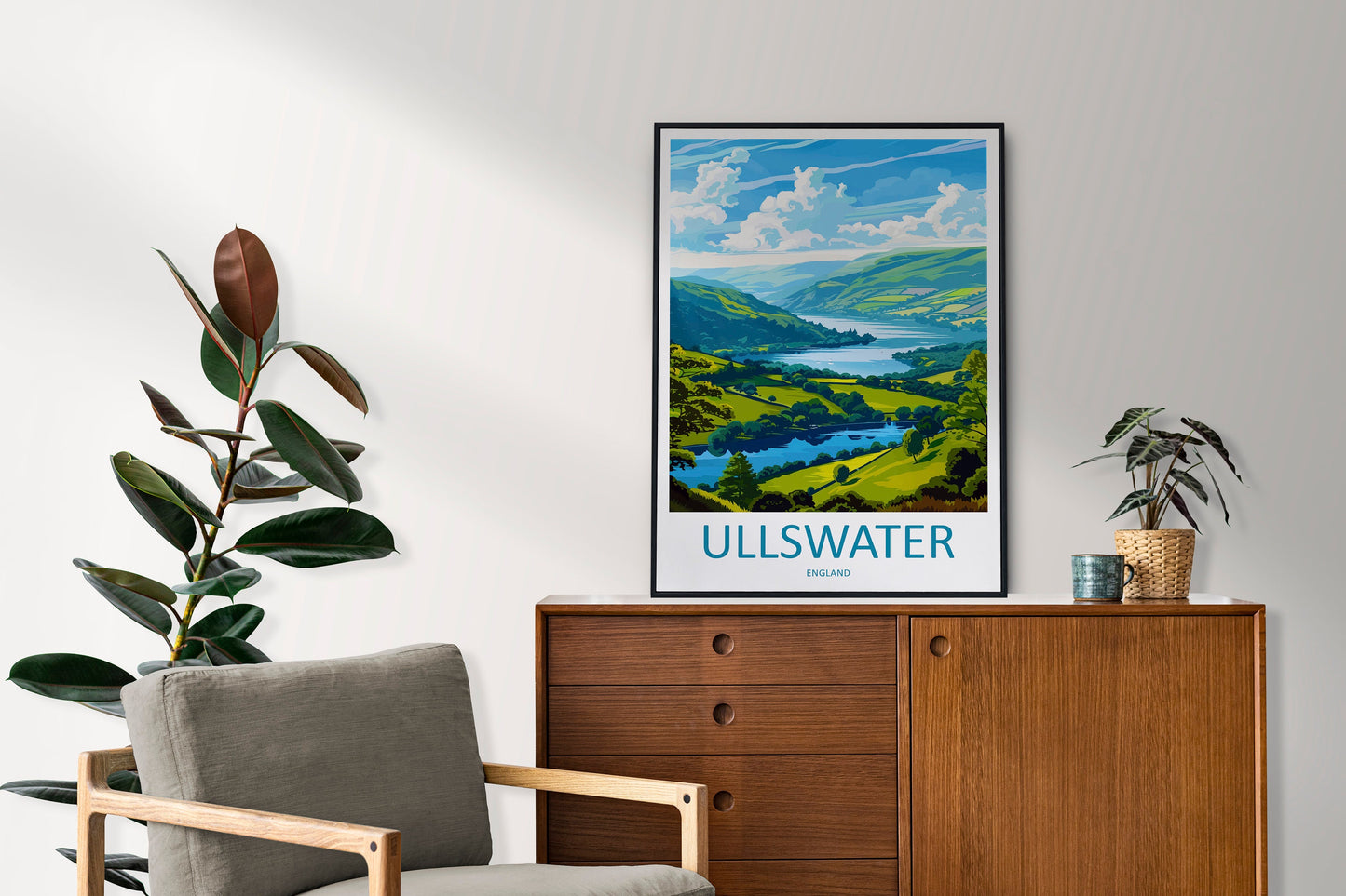Ullswater Travel Print Wall Art Ullswater Wall Hanging Home Decoration Ullswater Gift Art Lovers Wall Art Print Art Ullswater Travel Art