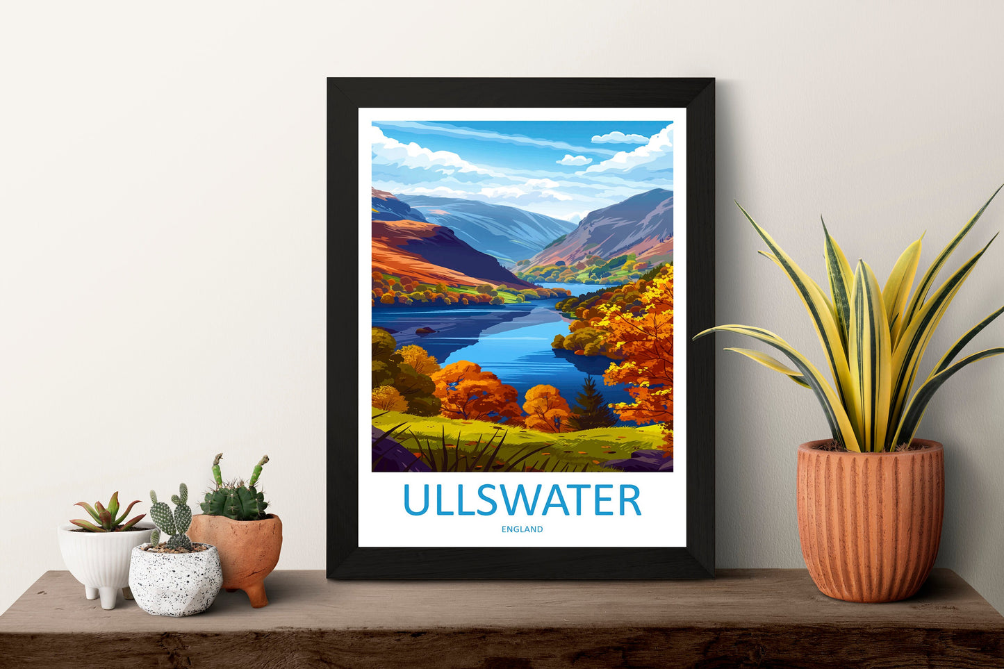 Ullswater Travel Print Wall Art Ullswater Wall Hanging Home Decoration Ullswater Gift Art Lovers Wall Art Print Art Ullswater Travel Art