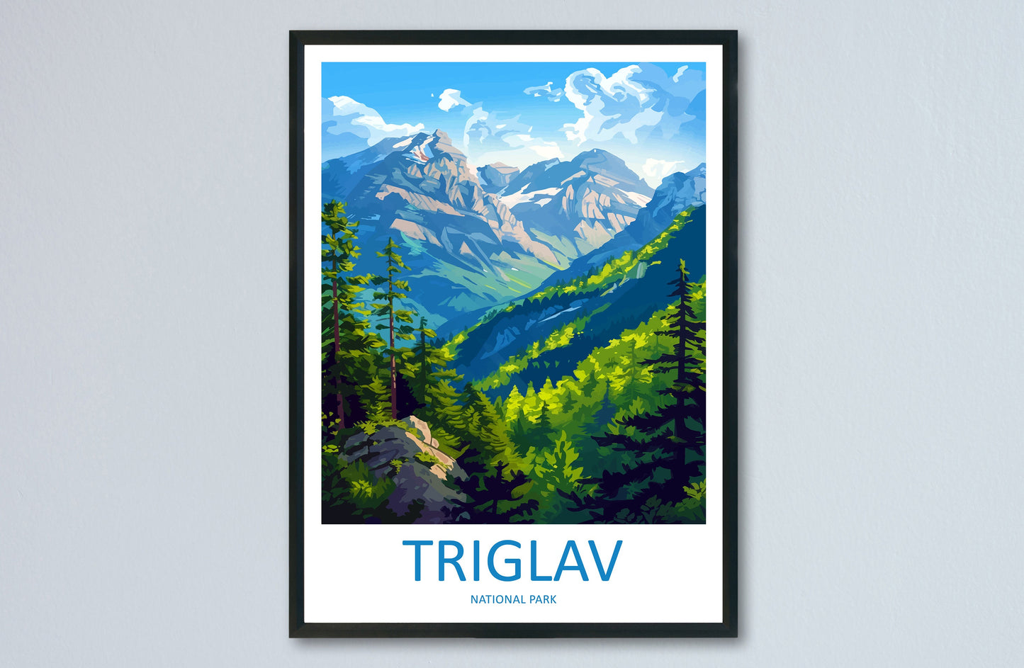 Triglav Travel Print Triglav Home Décor Slovenia Art Print Triglav Wall Print For Triglav Gift Wall Hanging Triglav Artwork Décor Hanging