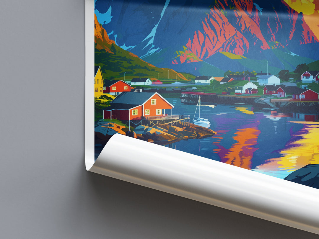 Lofoten Islands Travel Print Lofoten Home Décor Lofoten Islands Art Print Norwegian Wall Print For Lofoten Gift Wall Hanging Lofoten Artwork
