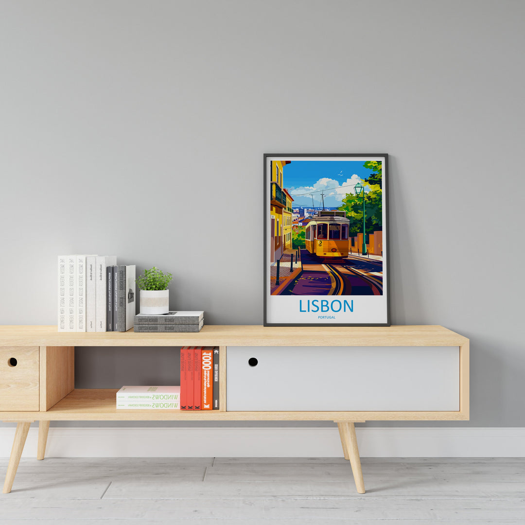Lisbon Travel Print Wall Art Lisbon Wall Hanging Home Décor Lisbon Gift Art Lovers Portugal Art Lover Gift Lisbon Poster