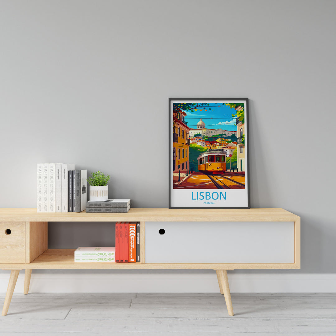 Lisbon Travel Print Wall Art Lisbon Wall Hanging Home Décor Lisbon Gift Art Lovers Portugal Art Lover Gift Lisbon Poster