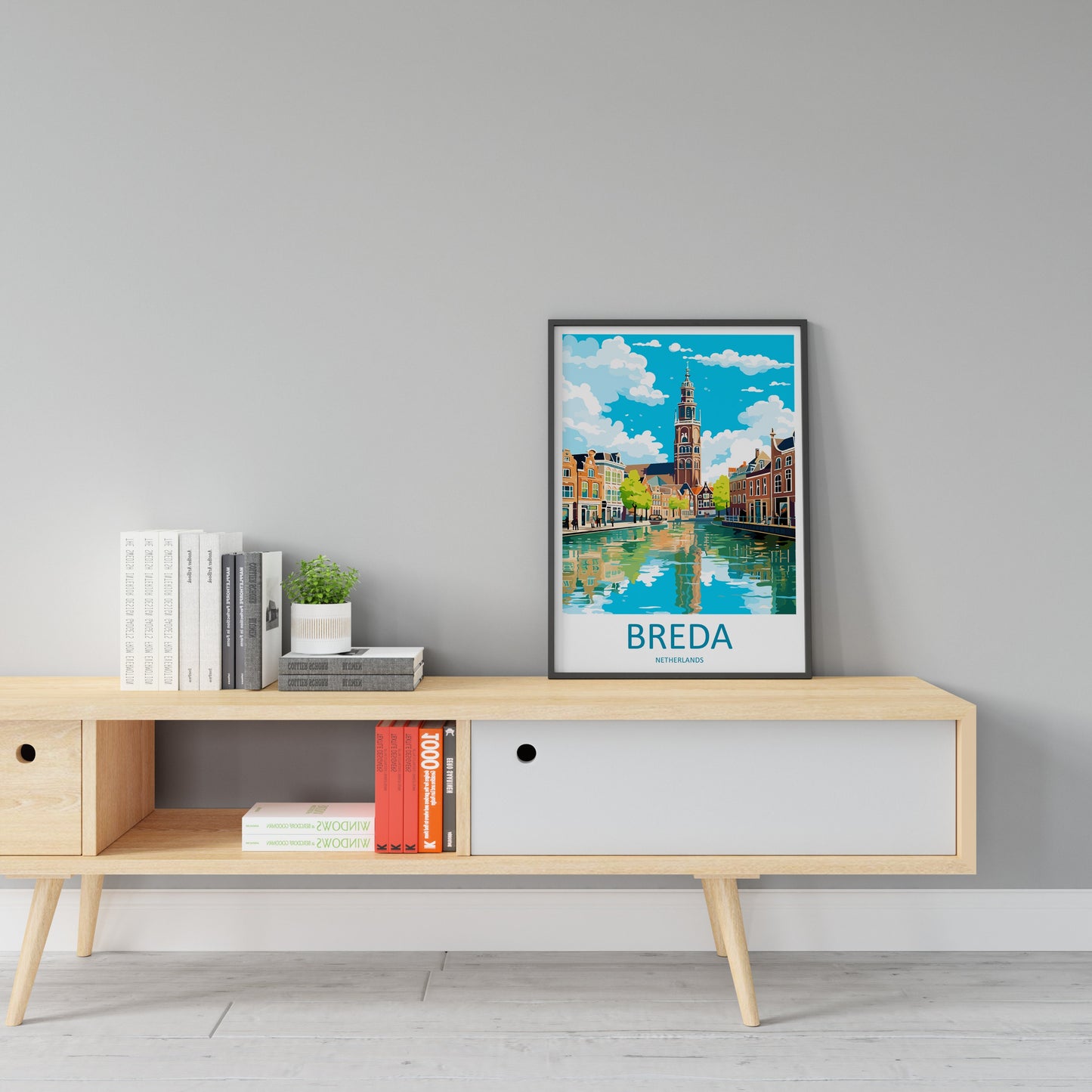 Breda Travel Print Wall Art Breda Wall Hanging Home Décor Breda Gift Art Lovers Netherlands Art Lover Gift Breda Travel Art Poster