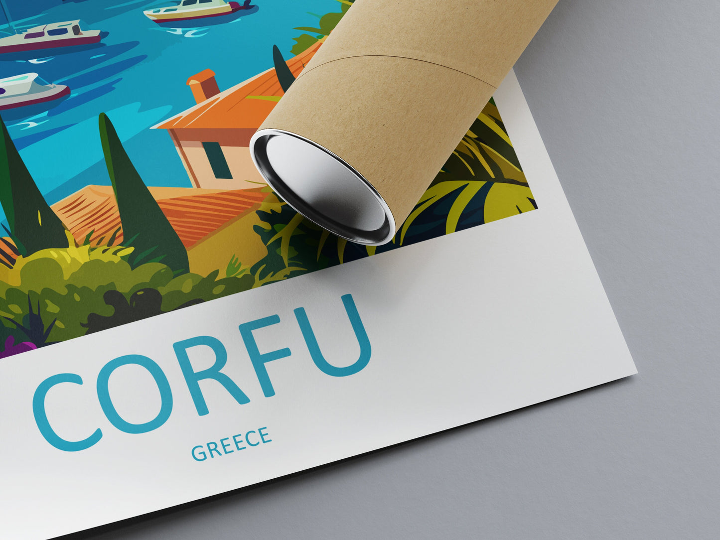 Corfu Travel Print Wall Art Corfu Greece Wall Hanging Home Decoration Corfu Gift Art Lovers Wall Art Print Corfu Wall Décor Greece Poster