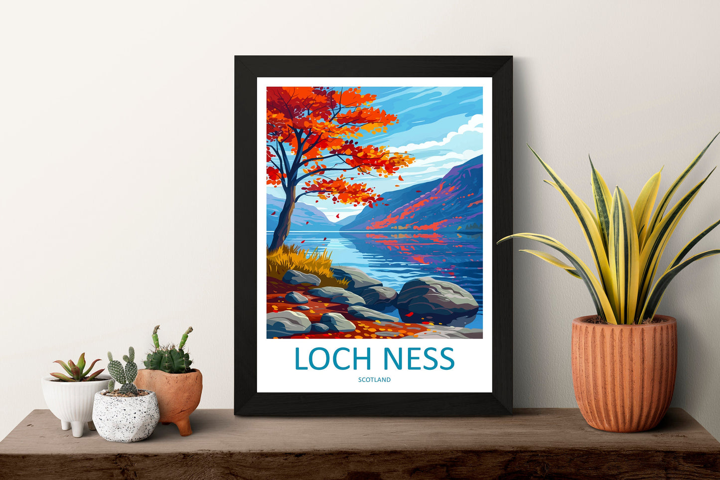 Loch Ness Print Loch Ness Home Décor Landscape Art Print Loch Ness Wall Art for Scotland Enthusiast Gift Wall Hanging Loch Ness Scotland Art