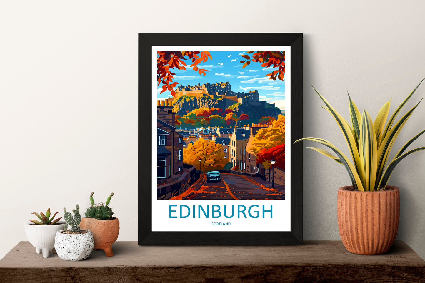 Edinburgh Cityscape Print Edinburgh Home Decor European City Art Print Edinburgh Wall Art Scotland Enthusiast Gift Wall Hanging Edinburgh