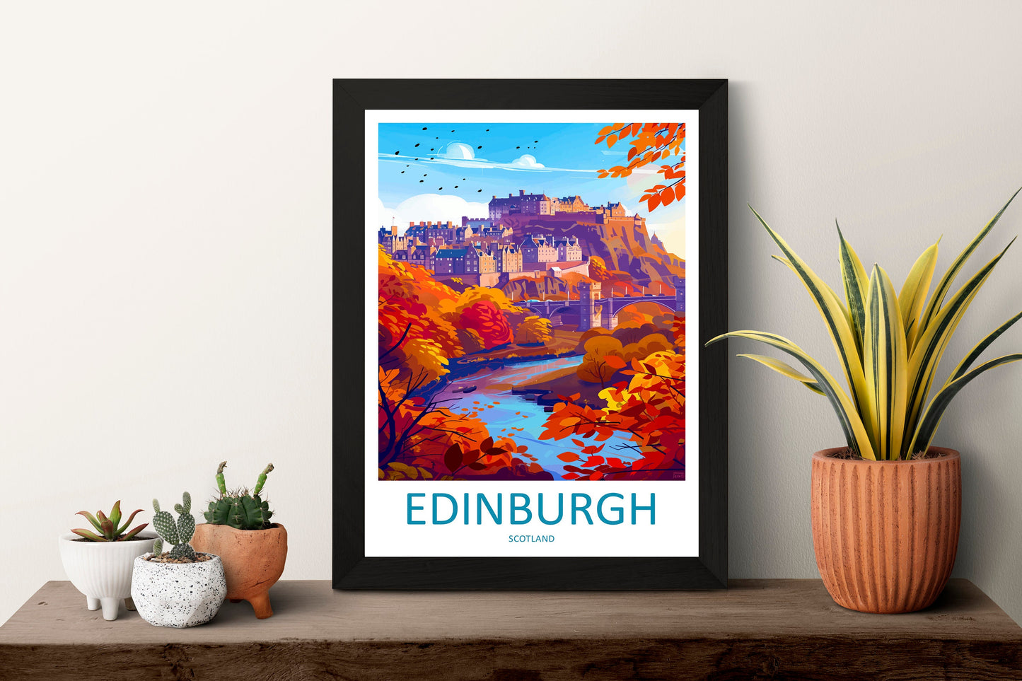 Edinburgh Cityscape Print Edinburgh Home Decor European City Art Print Edinburgh Wall Art Scotland Enthusiast Gift Wall Hanging Edinburgh