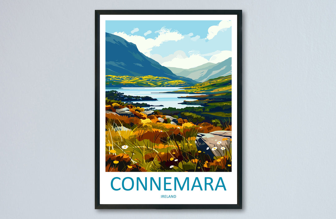 Connemara Travel Print Wall Art Connemara Wall Hanging Home Decoration Connemara Gift Art Lovers Wall Art Print Art Connemara Ireland Print