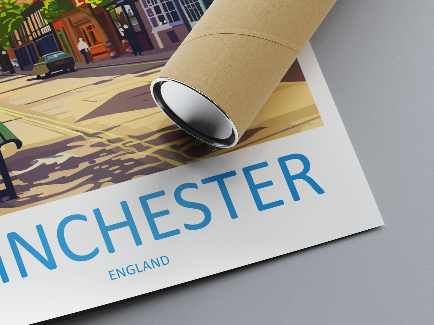 Winchester Travel Print Wall Art Winchester Wall Hanging Home Décor Winchester Gift Art Lovers England Art Lover Gift Winchester Travel