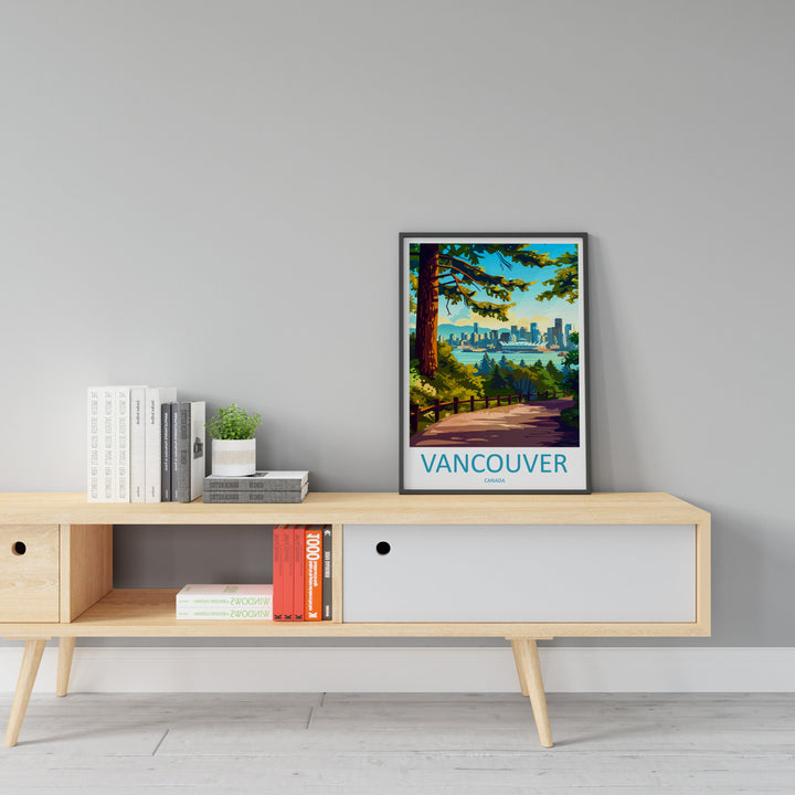 Vancouver Travel Print Wall Art Vancouver Wall Hanging Home Décor Vancouver Gift Art Lovers Canada Art Lover Gift Vancouver Gift