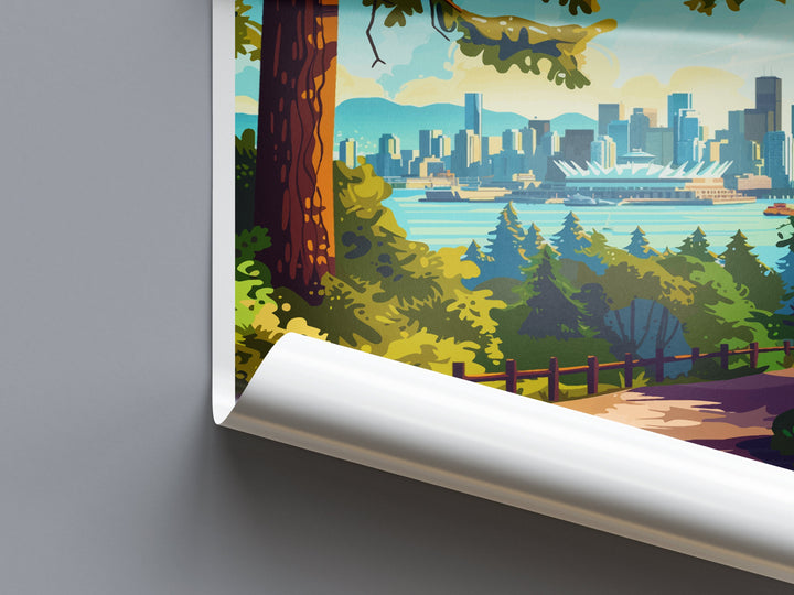 Vancouver Travel Print Wall Art Vancouver Wall Hanging Home Décor Vancouver Gift Art Lovers Canada Art Lover Gift Vancouver Gift