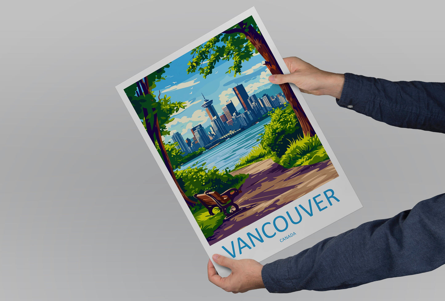 Vancouver Travel Print Wall Art Vancouver Wall Hanging Home Décor Vancouver Gift Art Lovers Canada Art Lover Gift Vancouver Gift