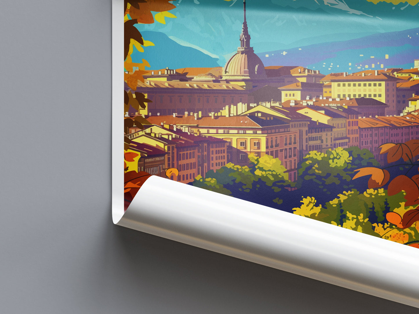 Turin Travel Print Wall Art Turin Wall Hanging Home Décor Turin Gift Art Lovers Italy Art Lover Gift Turin Print Turin Italy Art