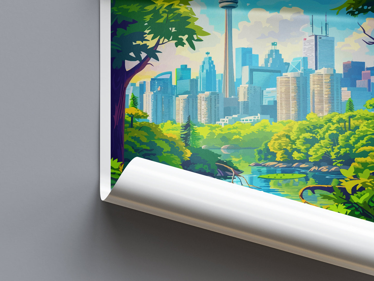 Toronto Travel Print Wall Art Toronto Canada Wall Hanging Home Decoration Toronto Gift Art Lovers Wall Art Print Toronto Canada Art