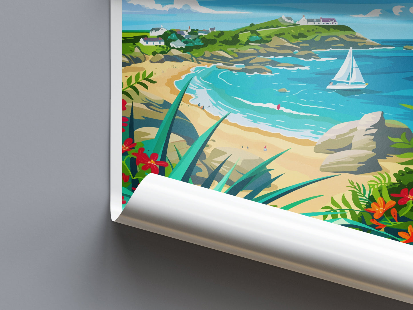 St Ives Travel Print Wall Art St Ives Wall Hanging Home Décor St Ives Gift Art Lovers England Art Lover Gift St Ives Travel Souvenir