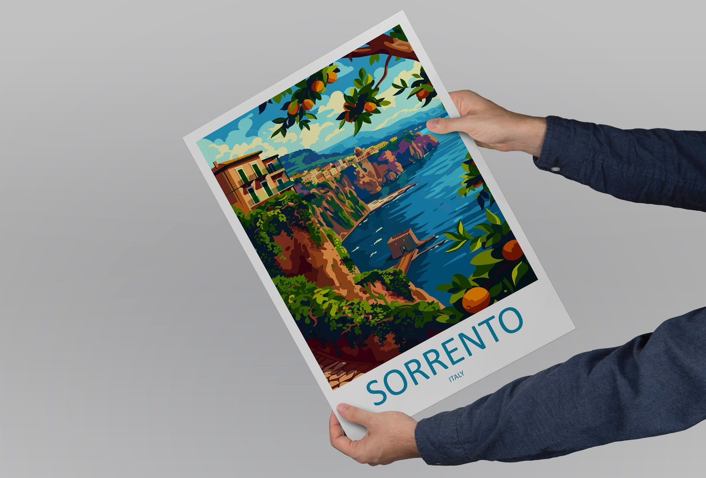 Sorrento Travel Print Wall Art Sorrento Wall Hanging Home Décor Sorrento Gift Art Lovers Italy Art Lover Gift Sorrento Print Sorrento Art