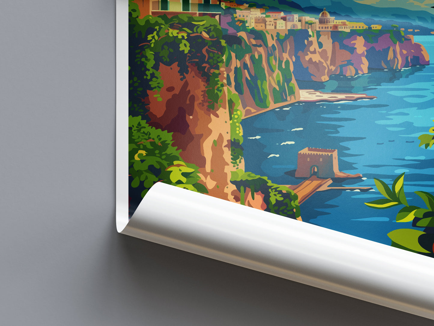 Sorrento Travel Print Wall Art Sorrento Wall Hanging Home Décor Sorrento Gift Art Lovers Italy Art Lover Gift Sorrento Print Sorrento Art