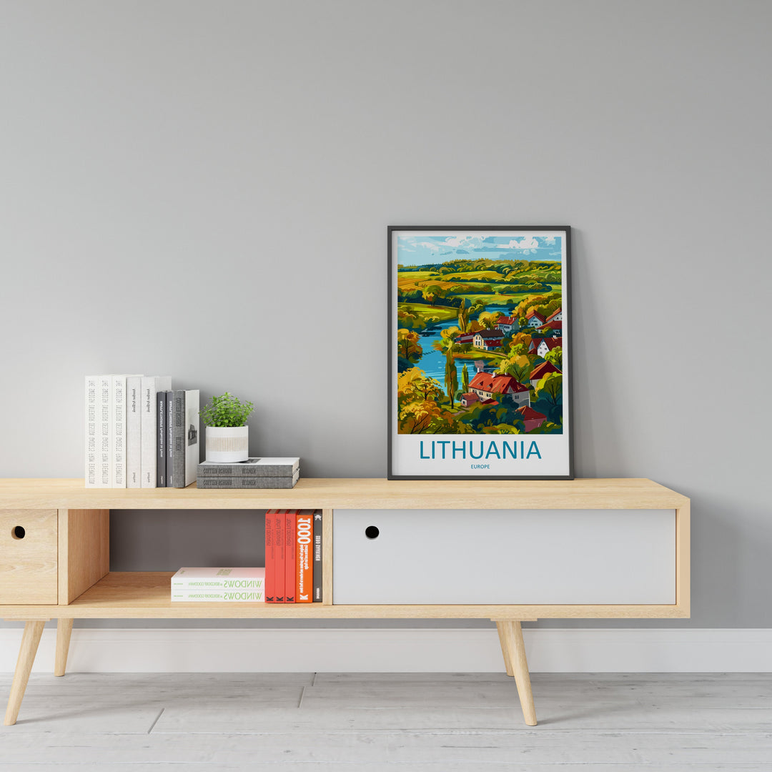 lithuania Travel Print Wall Art lithuania Wall Hanging Home Decoration lithuania Gift Art Lovers Wall Art Print Europe Art Travel Poster