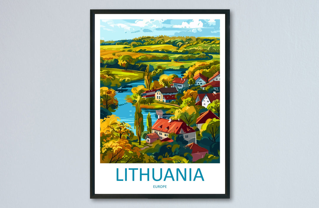 lithuania Travel Print Wall Art lithuania Wall Hanging Home Decoration lithuania Gift Art Lovers Wall Art Print Europe Art Travel Poster