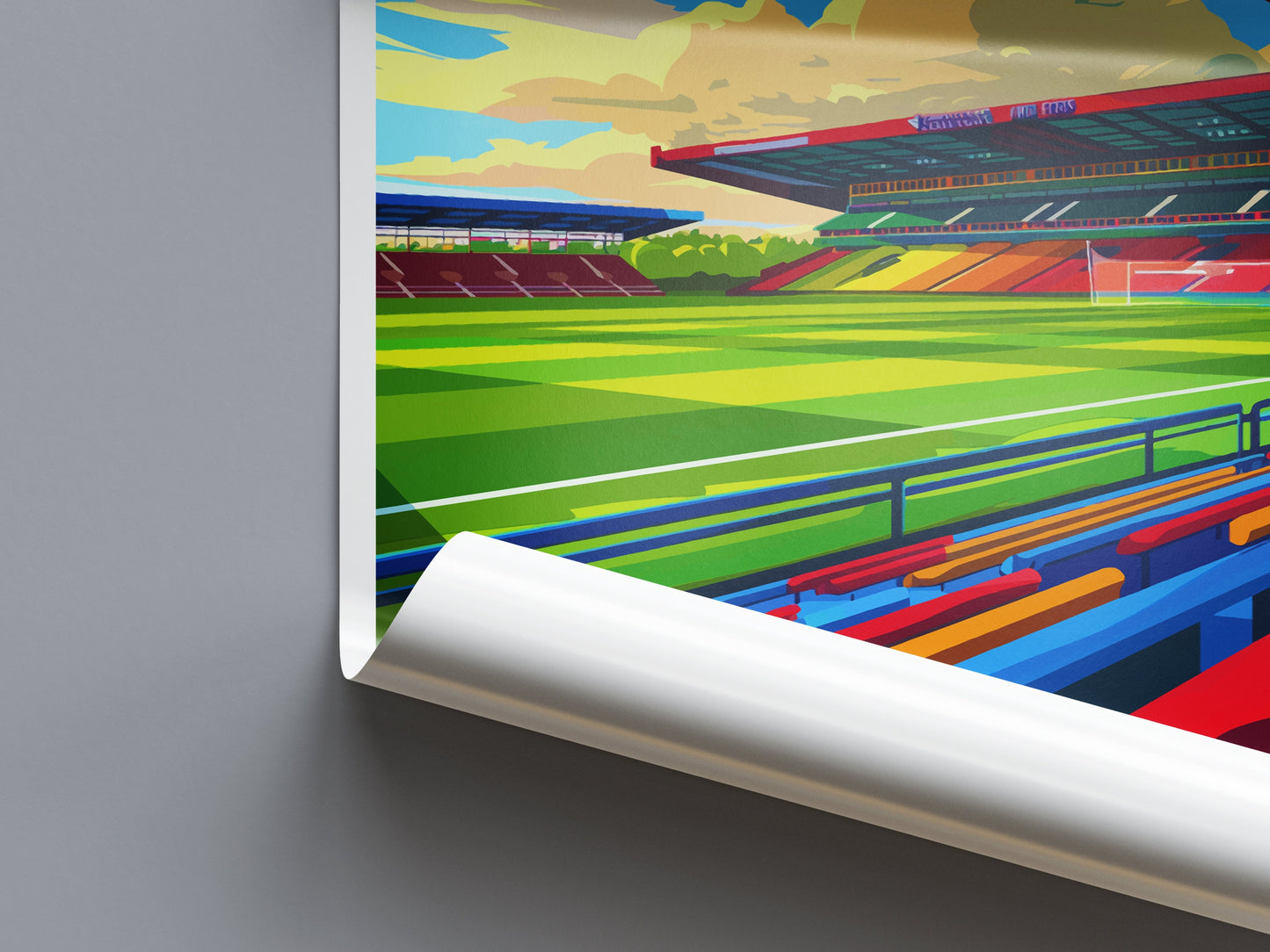 Selhurst Park Stadium Print Selhurst Park Home Décor Art Print Crystal Palace Wall Art Football Enthusiast Gift Wall Hanging Selhurst Park