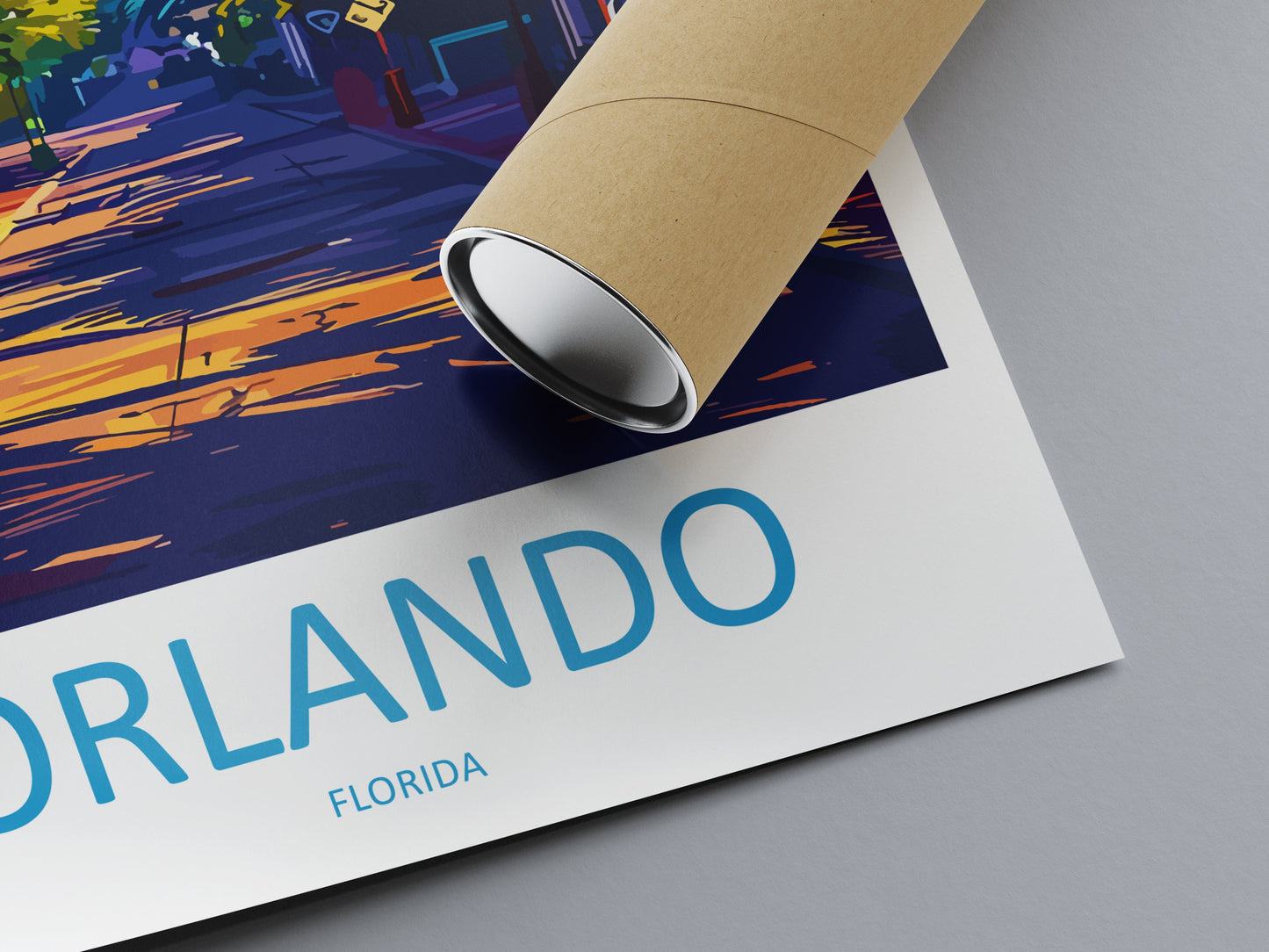Orlando Travel Print Wall Art Orlando Wall Hanging Home Décor Orlando Gift Art Lovers Gift Florida Orlando Print For Florida City