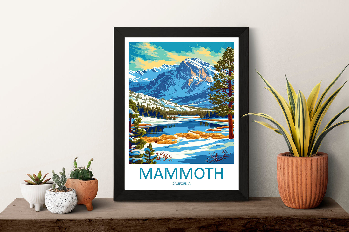 Lake Mammoth Travel Print Wall Art Lake Mammoth Wall Hanging Home Décor Lake Mammoth Gift Art Lovers California Art Lover Gift