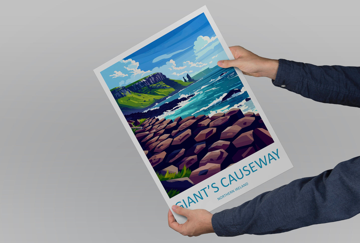 Giant's Causeway Print Giant's Causeway Home Décor Landscape Print Giant's Causeway Wall Art Northern Ireland Enthusiast Gift Wall Hanging